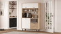 Hanah Home Armario Multiusos RE5-SW Roble y Blanco